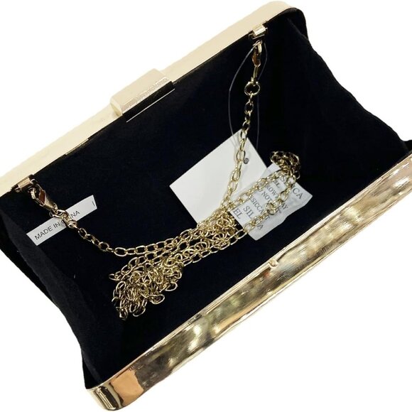 Unique Metallic Stripes Acrylic Clutch Bag - Ideal for Prom, Banquet & More - Picture 4 of 6